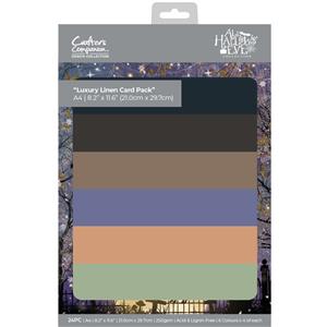 Designer Collection All Hallows Eve A4 Linen Card Pack - 24 Sheets - 250gsm