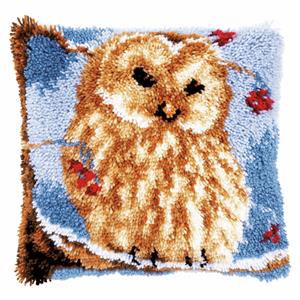 Owl Latch Hook Cushion Kit