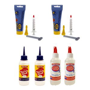 Crafter's Companion Essential 6 Bottle Glue Collection - All Purpose, Tacky & 3D Gel Glue