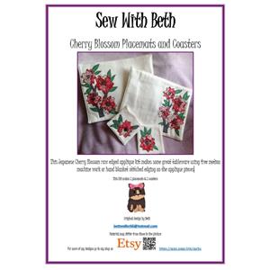 Sew with Beth Cherry Blossom Tableware Pattern