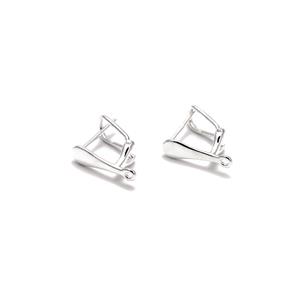925 Sterling Silver Drop Secure Clip Earrings With Loop