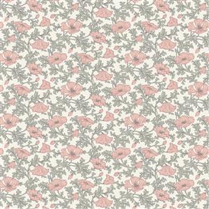 Liberty Winterbourne House Collection Nina Poppy Pink Fabric 0.5m