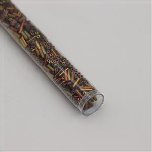 Miyuki Metallic Gold Iris 6mm Bugle Beads (17GM/TB)