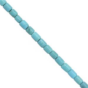 13cts Turquoise Smooth Barrel Approx 3x4mm, 15cm Strand