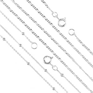 925 Sterling Silver Bracelets, 2 designs, 7pcs