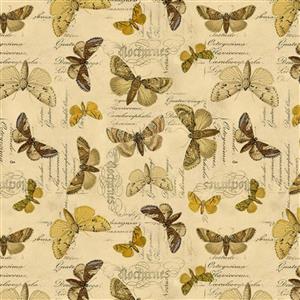 Tim Holtz Eclectic Elements Palette Digital Collection Specimen Yellow Fabric 0.5m