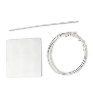 925 Sterling Silver, Sheet, Tubing & Wire Project With Downloadable Instructions By Claire Macdonald