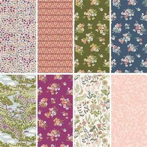 Liberty Botanist's Walk Jewel Tones FQ Bundle (8pcs)