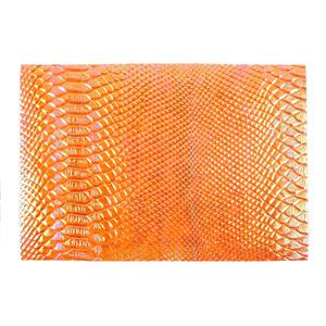 Synthetic-Leather Tangerine AB 7x10.5in