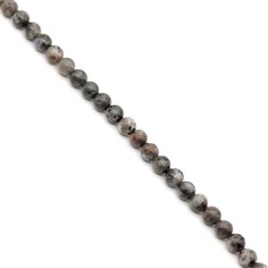 85cts Yooperlite Natural Plain Rounds Approx 6-7mm, 38cm Gemstone Strand