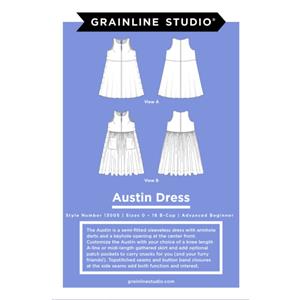 Austin Dress Pattern Size 0-18 By Grainline Studio