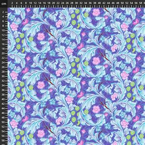 Kaffe Fassett X William Morris Collection Leicester Cobalt Extra Wide Backing Fabric 0.5m (274cm)
