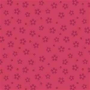 Lewis & Irene Paws And Claws Pawprints Blush Fabric 0.5m