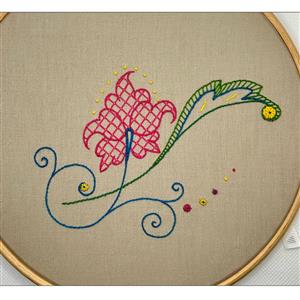 Helen McCook - 'Floral Swirl' Surface Embroidery Kit