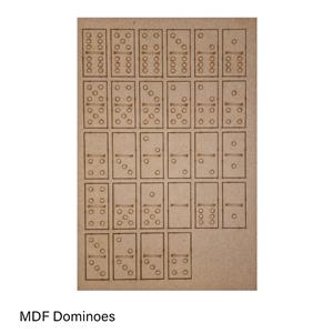 Janie's Originals - MDF Dominoes A4 Sheet