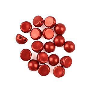 Czechmates Cabochon - Saturated Metallic Aurora Red, 7mm (8G)