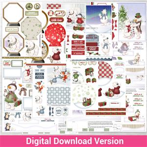 Digital Download Dimensional Frosty & Friends Cardmaking kit