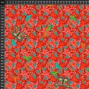 Odile Bailloeul Tropicalism Tabasco Rouge Fabric 0.5m