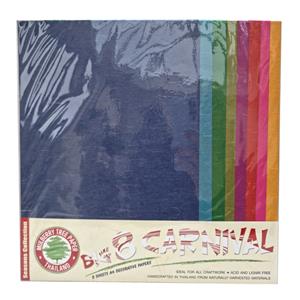 Mulberry Paper Mixed Pack A4 Carnival Brights Finish - Total 8 Sheets