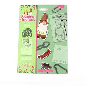 Nature's Garden - Garden Gnomes - Stamp, Die and Stencil - Gnome Boy - 21PC
