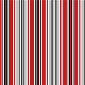 Michael Miller Stripey Stripes Collection Paris Stripe Red Fabric 0.5m