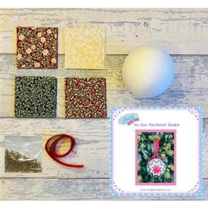 Living in Loveliness Large Cream Patchwork Baubles Kit with Pre Recorded Tutorial