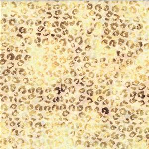 Hoffman Congobay Batiks Gold Leopard Fabric 0.5m