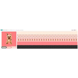 Dog Of The Month - Poppy the Yorkshire Terrier Fabric Panel (140 x 36cm)