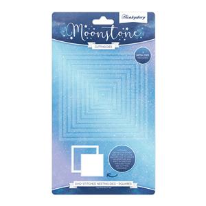 Moonstone Dies - Duo-Stitched Nesting Dies - Squares, Contains 9 metal dies, Usual £19.99