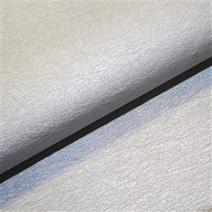 30% Viscose 40% PU Leather 30% Polyester Fabric Silver 0.5m