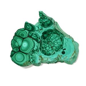 100cts Freeform Bullseye Malachite Slab (Small to Medium)