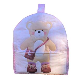 Family Comforts Pink Teddy Backpack Kit: Instructions, Fabric Panel & Fabric (1m) 