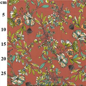 Digital Lawn Prints Hazel Floral Fabric 0.5m