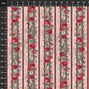 Tim Holtz Eclectic Elements Palette Digital Collection Wallpaper Red Fabric 0.5m