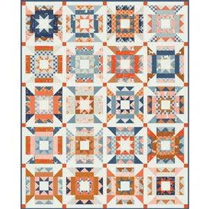 Moda Nova Star Quilt Kit featuring The Meander Collection by Aneela Hoey 54x68in