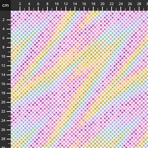 Tula Pink ROAR! Collection Northern Lights Blush Fabric 0.5m