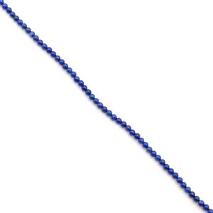 15cts Lapis Lazuli Plain Rounds Approx 2mm, 38cm