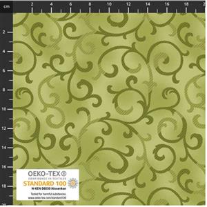 Stoff Basic Twist Green Fabric 0.5m