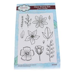 Creative Expressions Helen Colebrook Blooming Marvelous 6 in x 4 in Clear Stamp Set