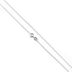 925 Sterling Silver 035 Trace Chain with 1.8x1mm Link 51cm/20