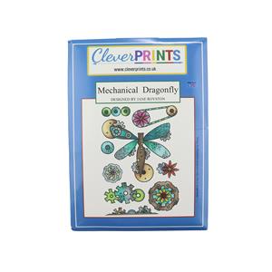  A6 Stamp Set - Mechanical Dragonfly - Includes 9 Stamps 