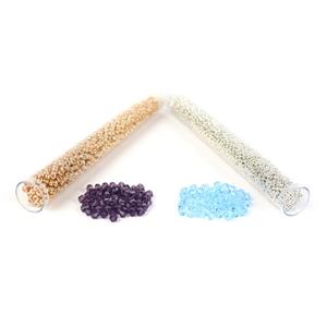 Twerl; Czech Fire Polished Beads, Seed Beads 11/0 & 8/0