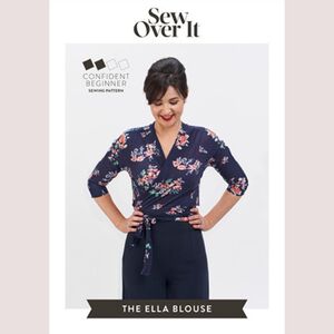 Sew Over It Ella Blouse Sewing Paper Pattern - Size 8 - 20