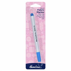 Hemline Fabric Marker Wipe Off/Wash Out Pen