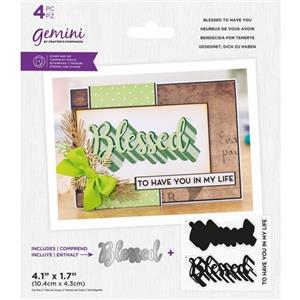 Gemini - Stamp & Die - Blessed to have you - 4PC