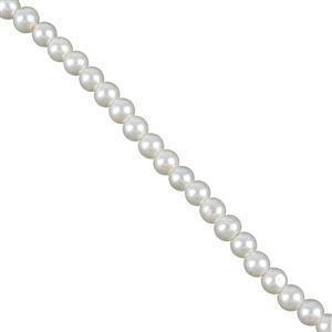 Cream 4mm Glass Pearls, 200 pcs
