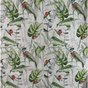Ladybird Monstera Linen Look Fabric 0.5m
