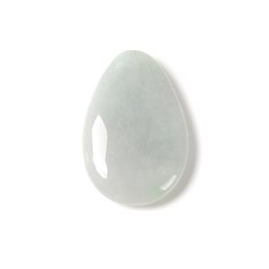 35cts Type A Light Green Jadeite Puffy Pear, Approx 20x30mm, 1pcs