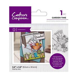Crafters Companion - Modern Man - Photopolymer Stamp - Garden Time