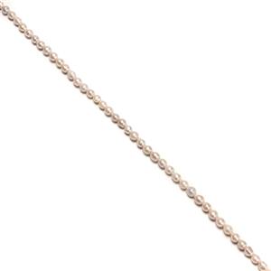 White Freshwater Nucleated Drop Pearls, Approx 8-10mm, 38cm Strand